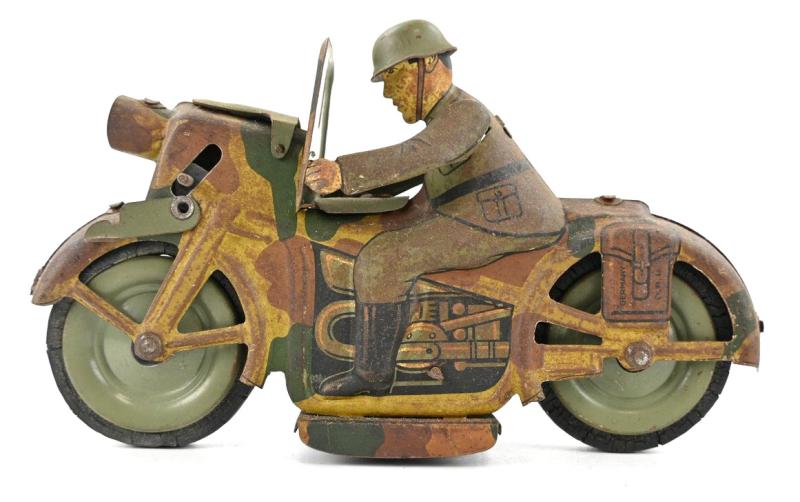 German Tin Litho Toy 'Arnold' Motorcycle