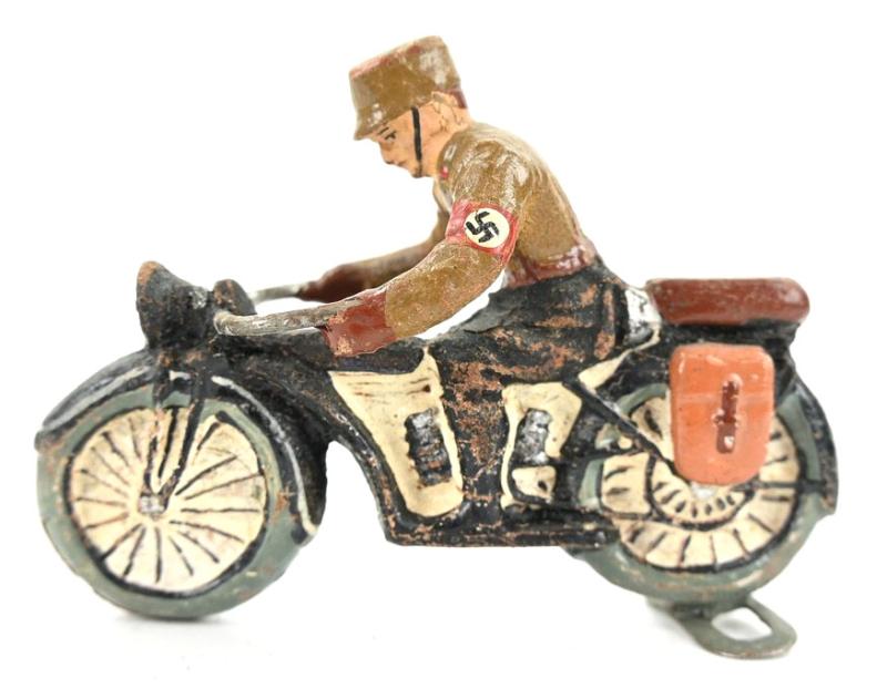 German Lineol Toy Figure 'NSKK Motorradfahrer'