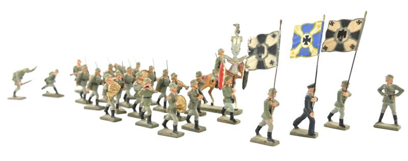 German Lineol Toy Figure Set