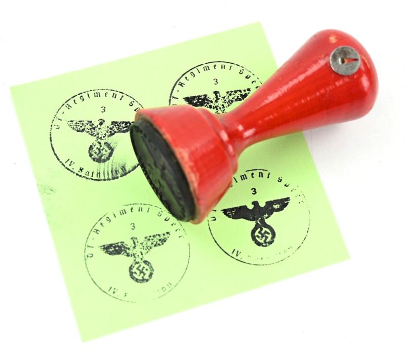 German Third Reich Stamp 'OT Regiment Speer'