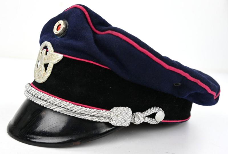 German Fire Police Officer Visor Cap