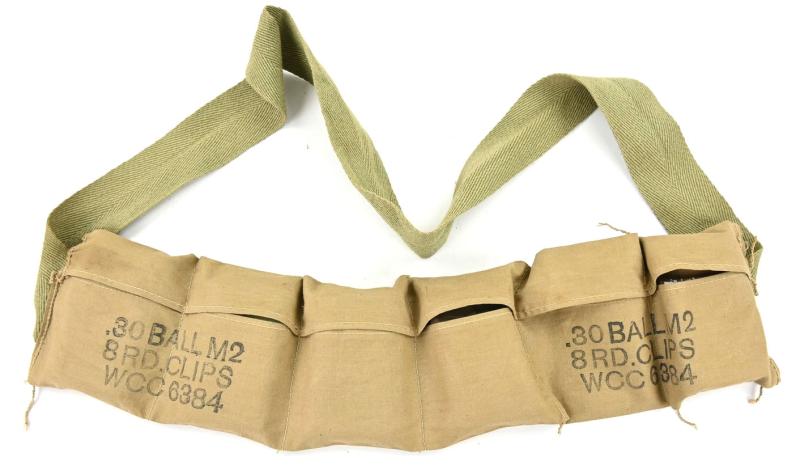 US WW2 M1 Rifle Ammo Bandoleer .30 Cal