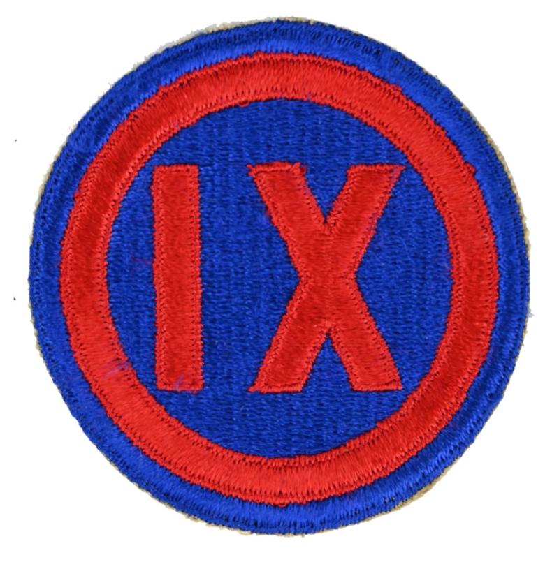 US WW2 9th Army Corps SSI