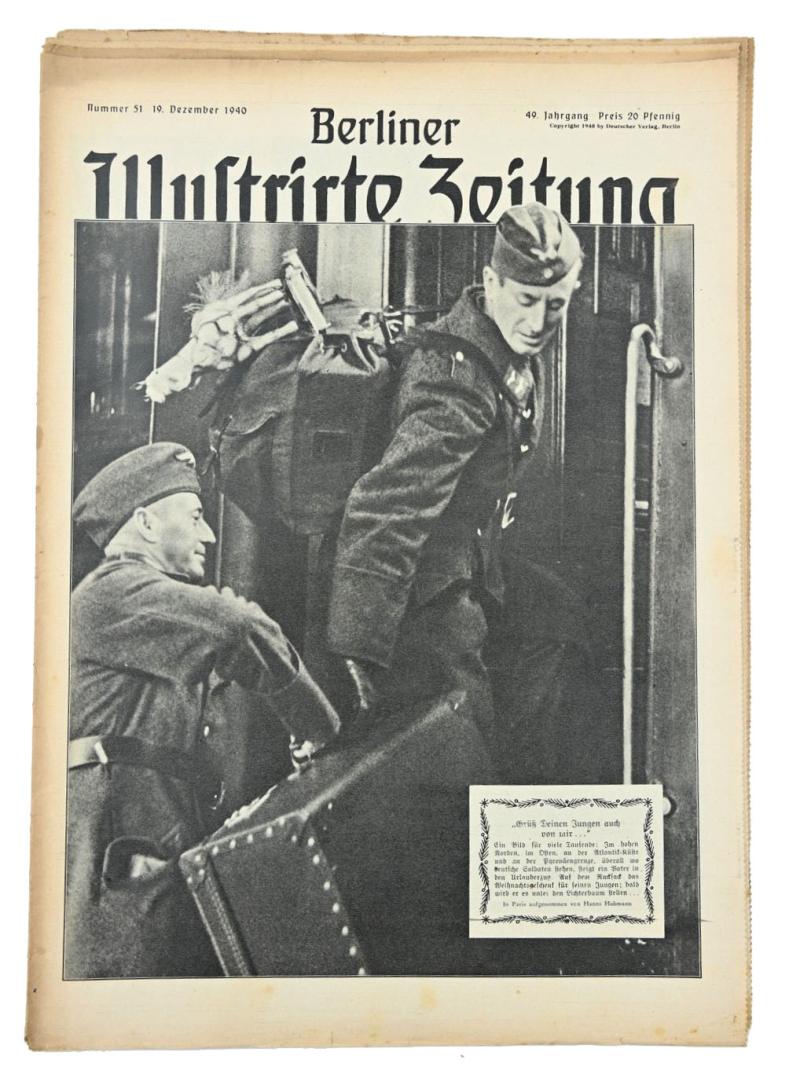 German Berliner Illustrierte Zeitung Newspaper 1940