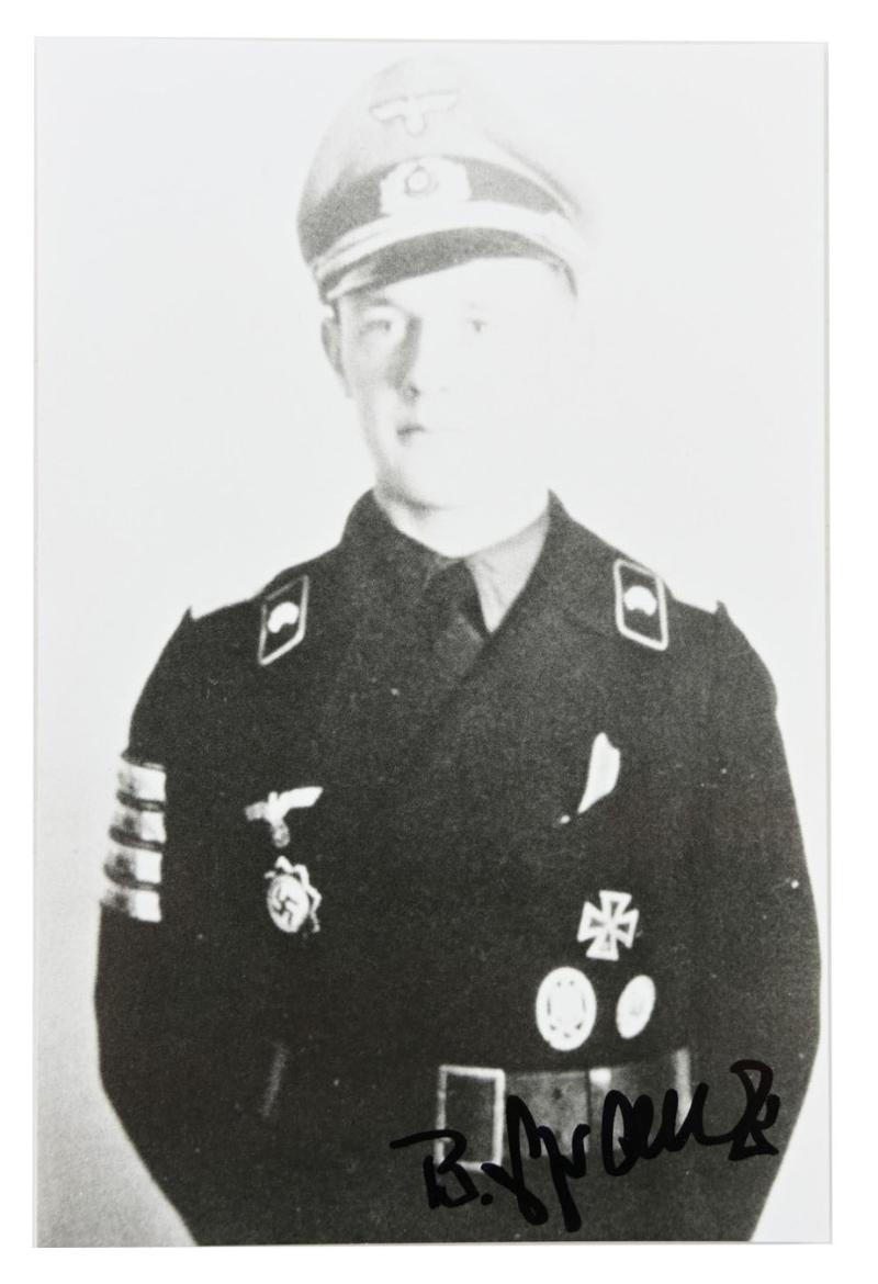 Signature of Wehrmacht Heer KC Recipient 'Bobo Spranz'