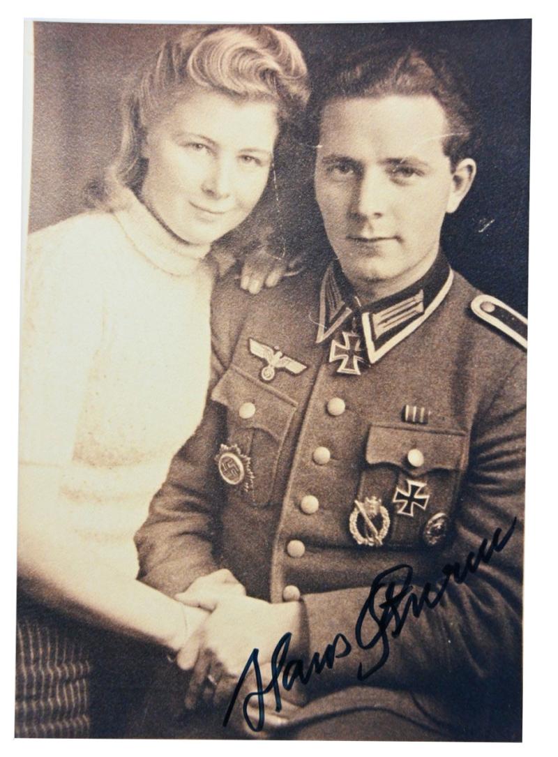 Signature of Wehrmacht Heer KC Recipient 'Hans Sturm'