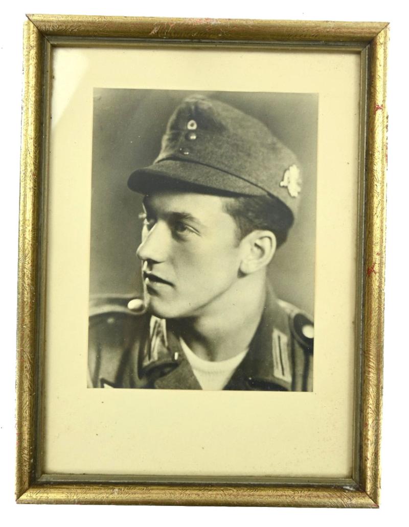 German WH GBJ Portrait Picture in Frame