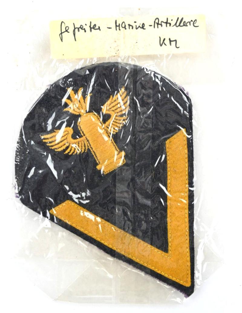 German KM Gefreiter Chevron 'Artillerie'
