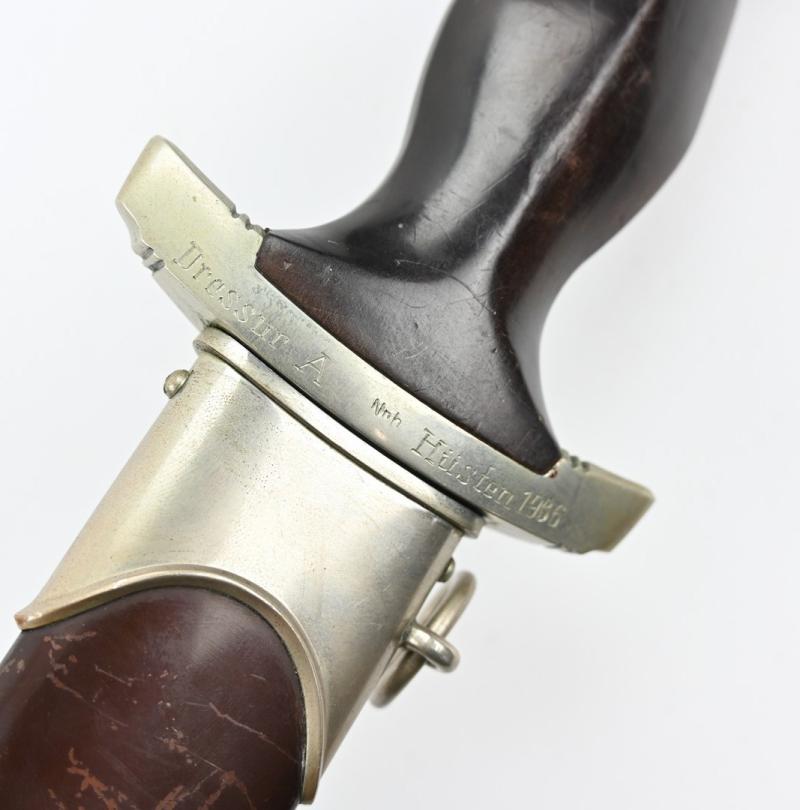 German Engraved SA M-1933 Officer's Dagger 'F. Herder A.S. Solingen'