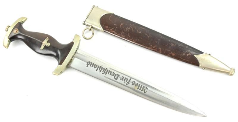 German Engraved SA M-1933 Officer's Dagger 'F. Herder A.S. Solingen'