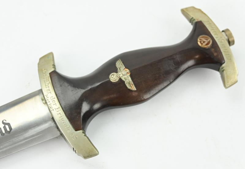 German Engraved SA M-1933 Officer's Dagger 'F. Herder A.S. Solingen'