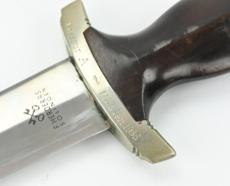 German Engraved SA M-1933 Officer's Dagger 'F. Herder A.S. Solingen'