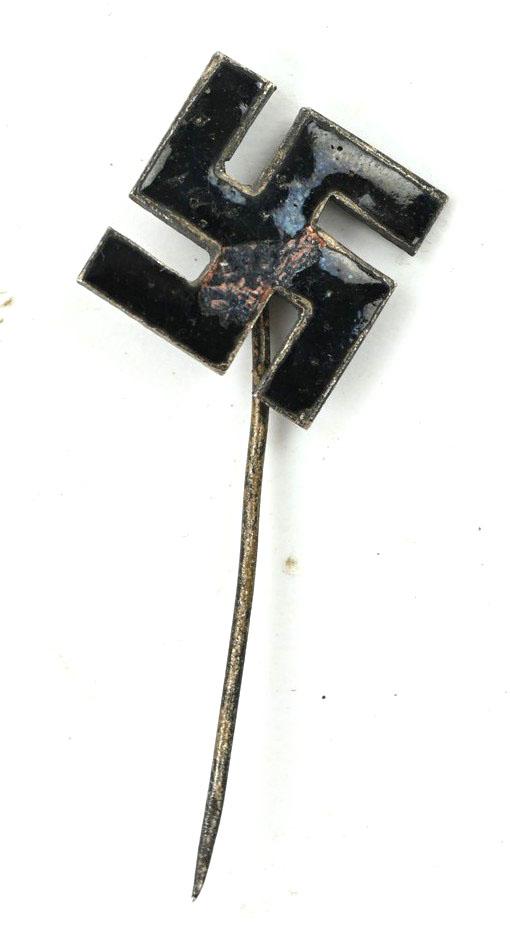 German Third Reich Enamel Swastika Pin