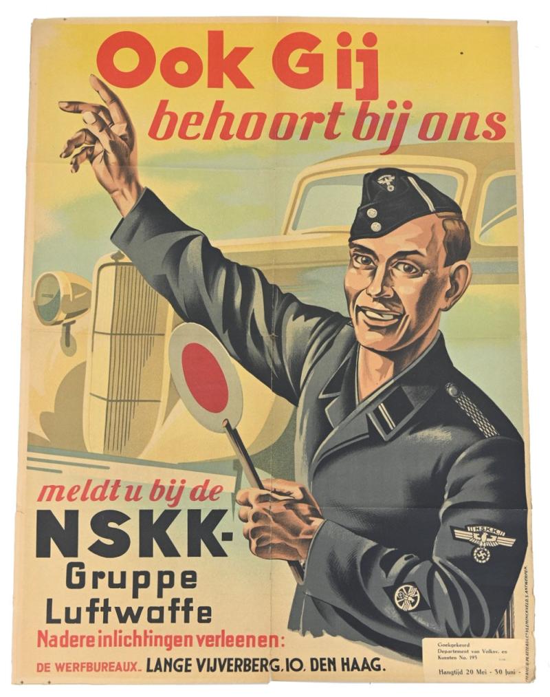 Dutch NSKK Poster 'Ook Gij behoort bij ons'