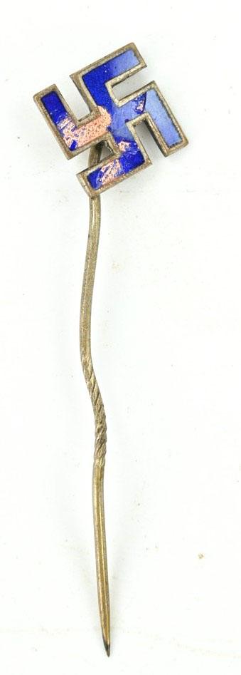 German Third Reich Enamel Swastika Pin