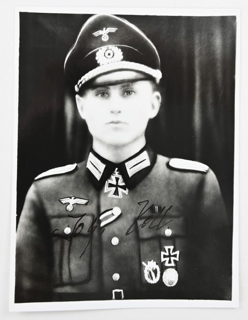 Signature of Wehrmacht Heer KC Recipient 'Johannes Koll'