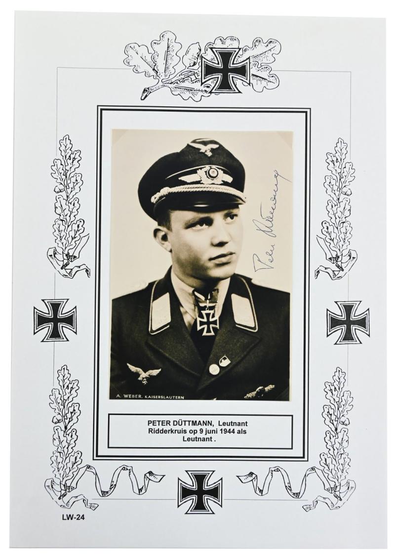 Signature of Luftwaffe KC Recipient ''Peter 
