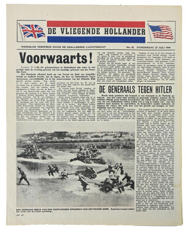 Allied/Dutch Flyer “De Vliegende Hollander” 27 July 1944