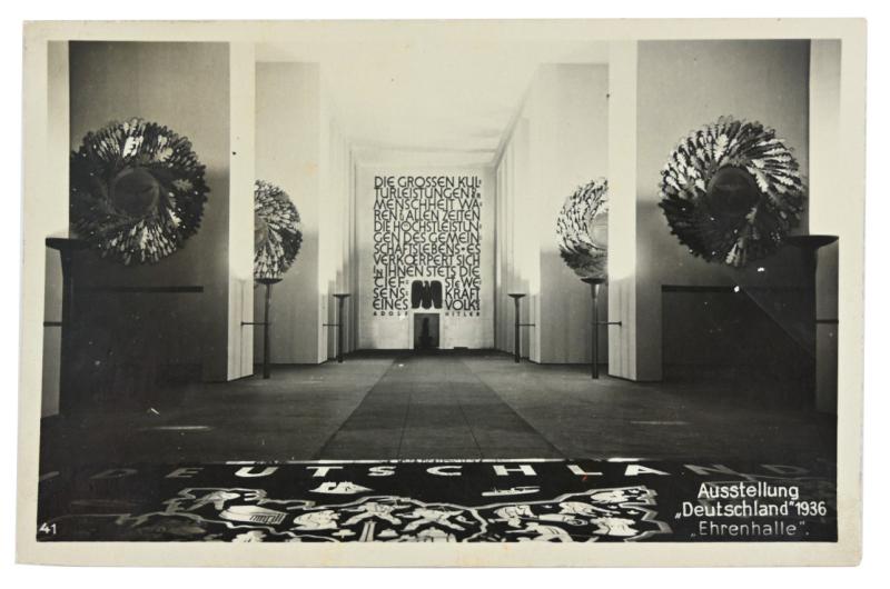 German NSDAP Postcard 'Ehrenhalle'