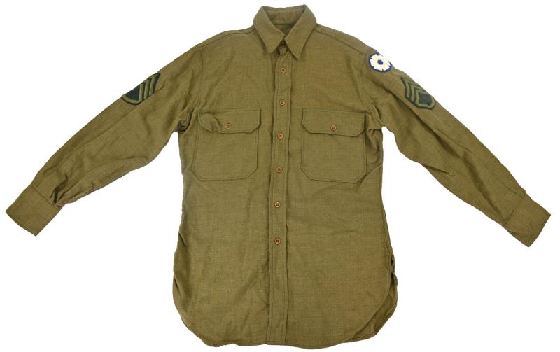 US WW2 Wool Shirt 6th Service Command