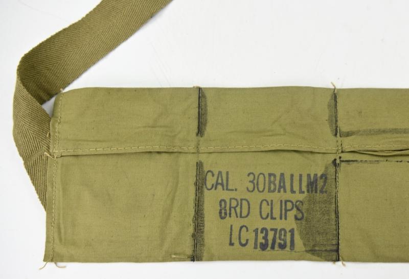 US WW2 M1 Rifle Ammo Bandoleer .30 Cal