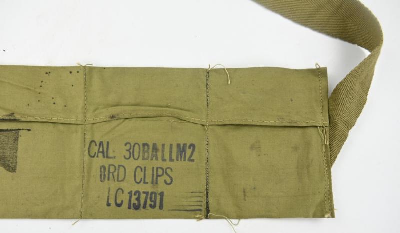 US WW2 M1 Rifle Ammo Bandoleer .30 Cal