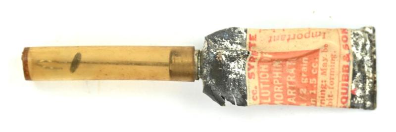 US WW2 Empty Medical Morphine Tartrate Tube
