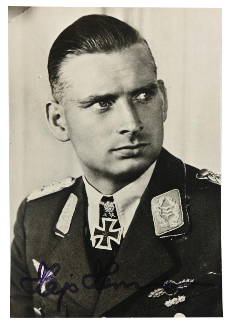 Signature of Luftwaffe KC-OLC&S Recipient 'Hajo Hermann'