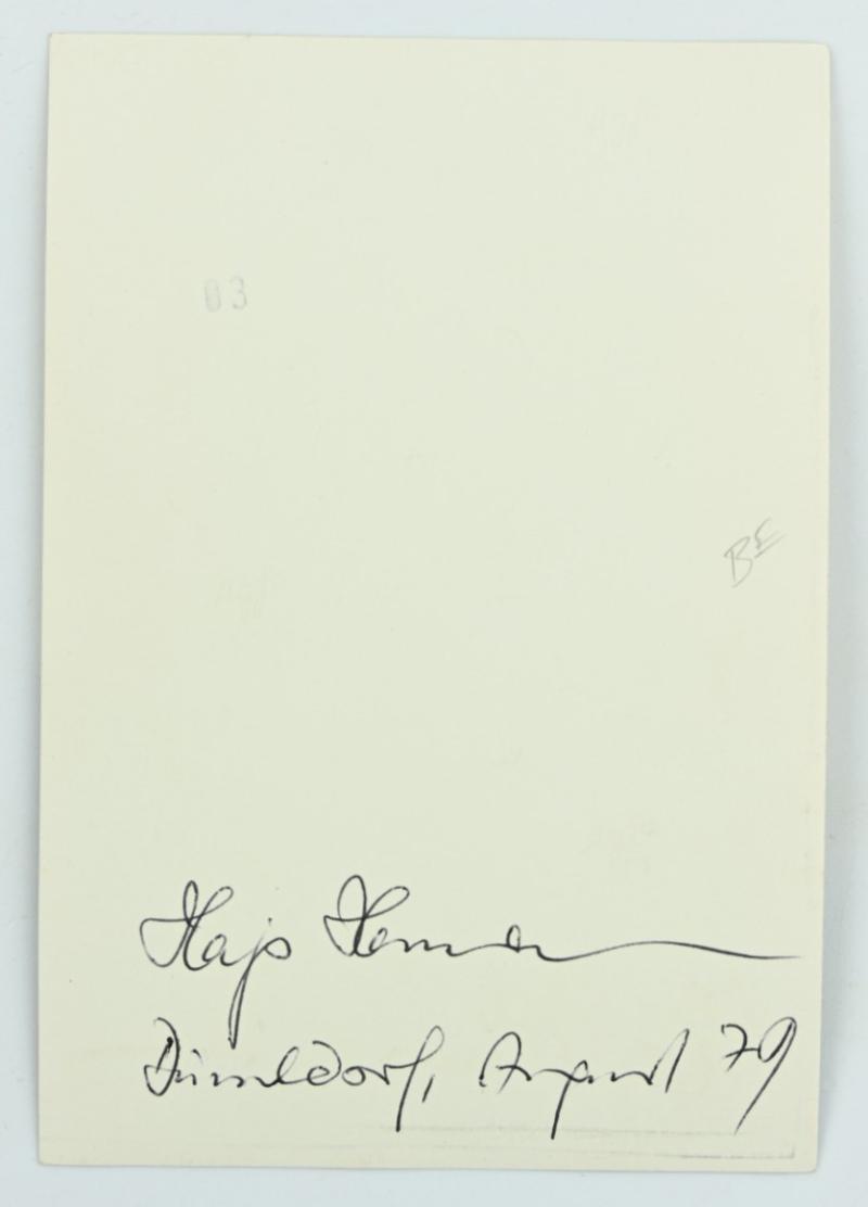 Signature of Luftwaffe KC-OLC&S Recipient 'Hajo Hermann'