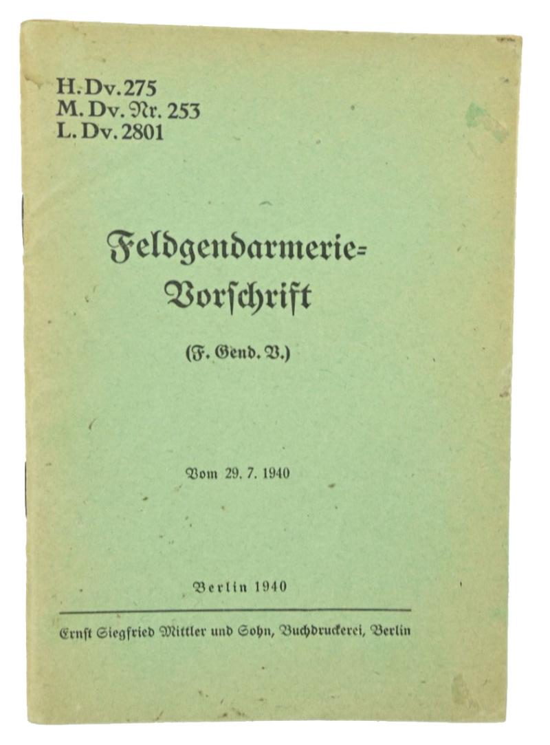 German WH Feldgendarmerie Manual