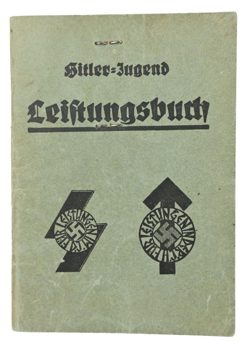 German Hitler Youth Leistungsbuch with insignia