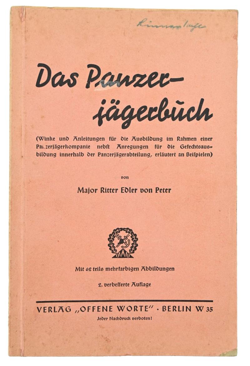 German WH Panzerjager Manual