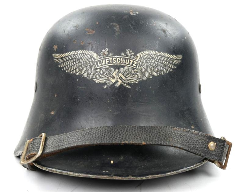 German WW2 Luftschutz Beaded Helmet