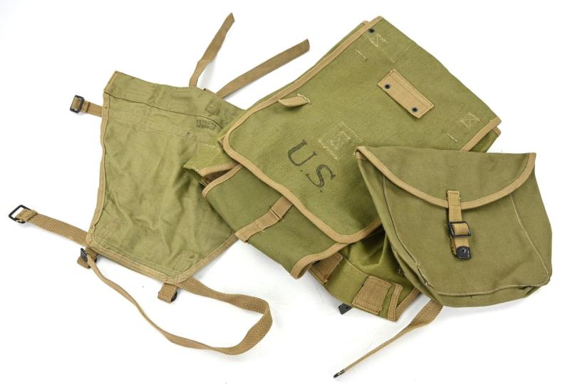 US WW2 British Made M-1928 Haversack with Pack Carrier