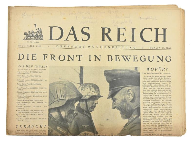 German Newspaper “Das Reich” 31 May 1942