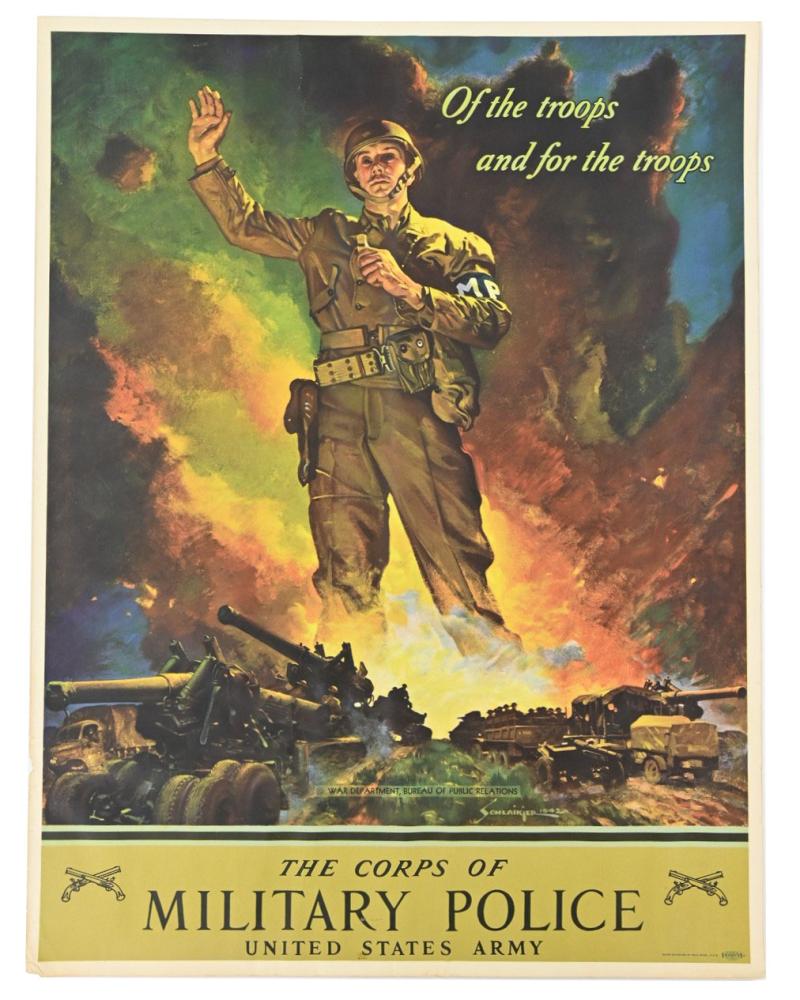 US WW2 Military Police Recruitement Poster