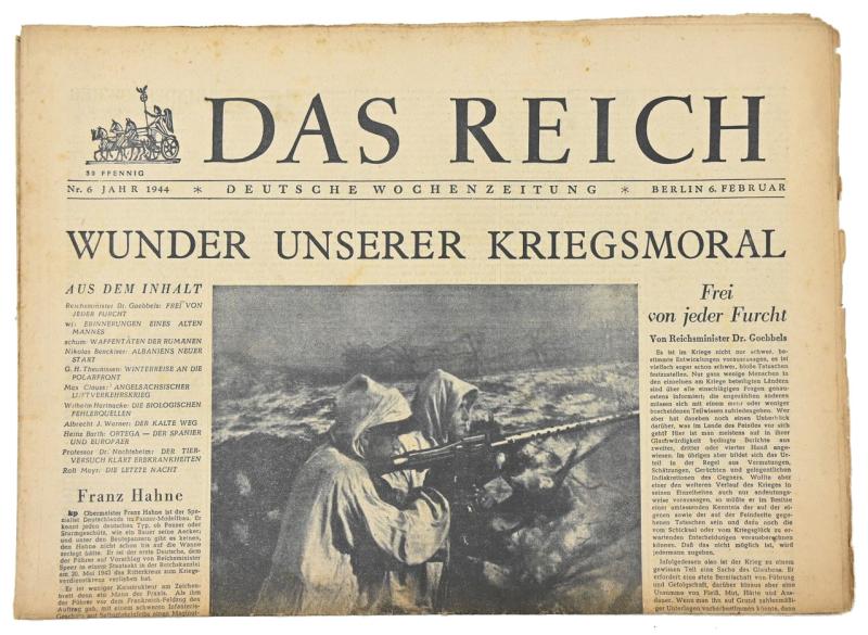 German Newspaper “Das Reich” 6 February 1944