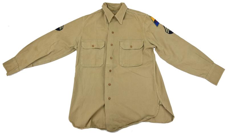 US WW2 Armored Division EM Shirt