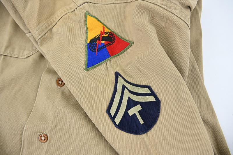 US WW2 Armored Division EM Shirt