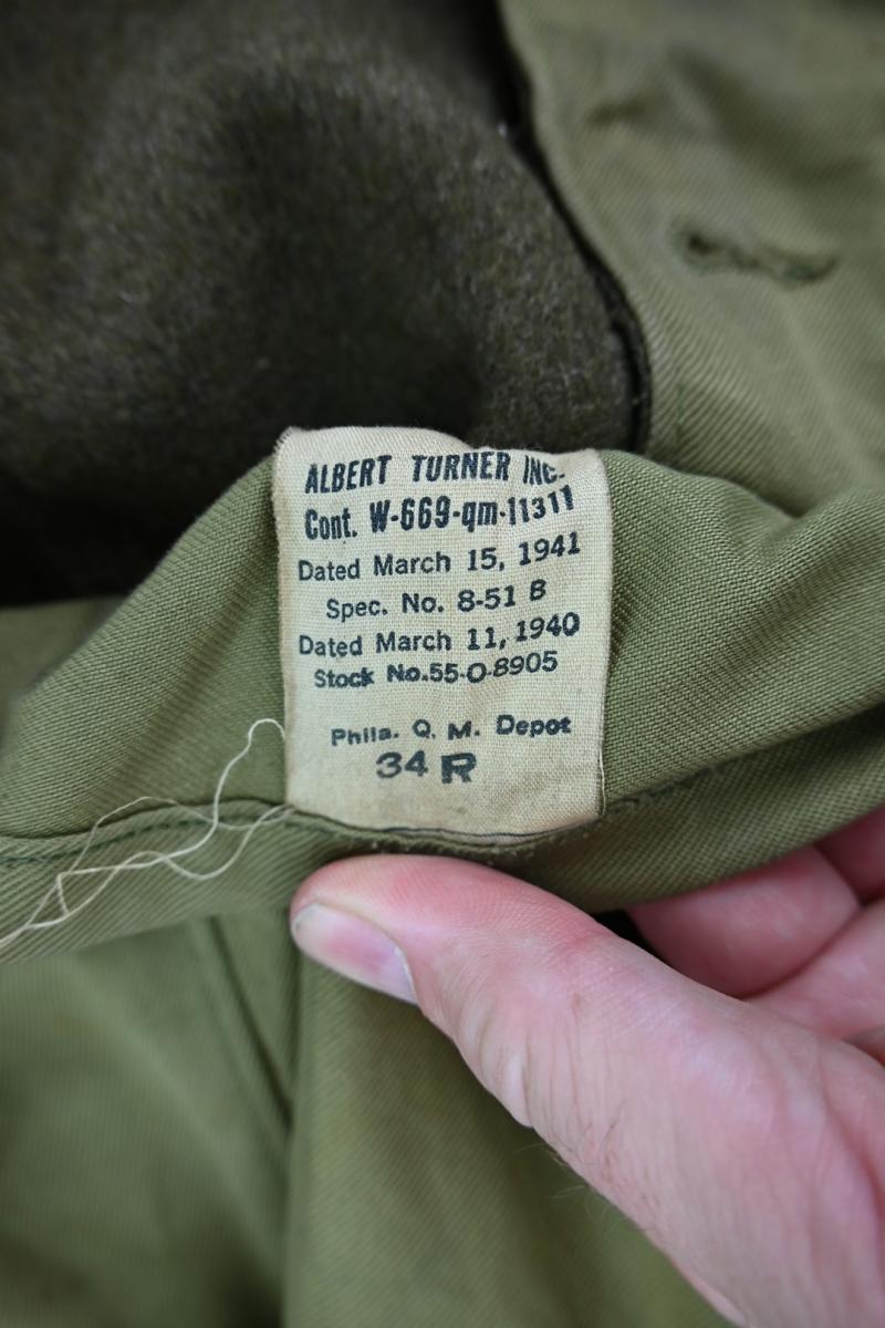 US WW2 Enlisted Men Wool Greatcoat