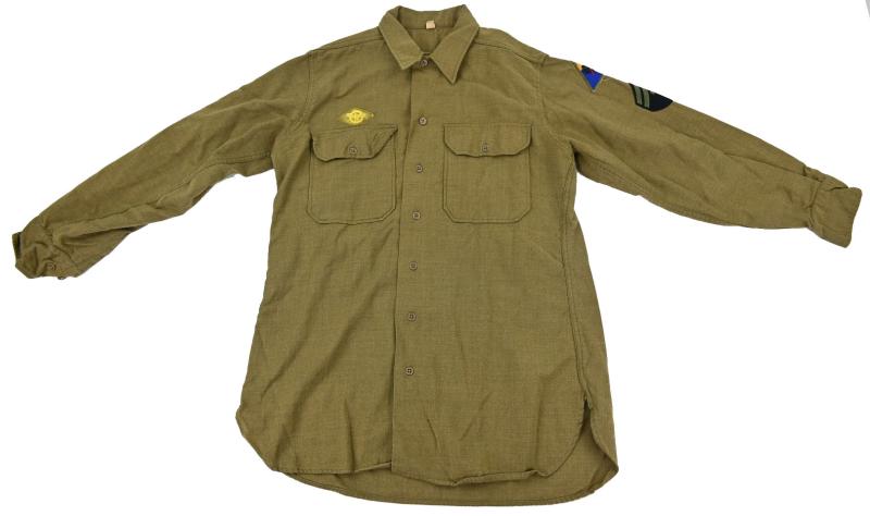 US WW2 Armored Division EM Shirt