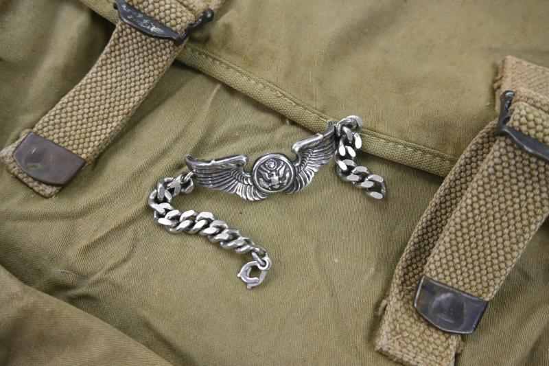 USAAF WW2 Named Musset Bag and Armband '43rd Ferrying Squadron'