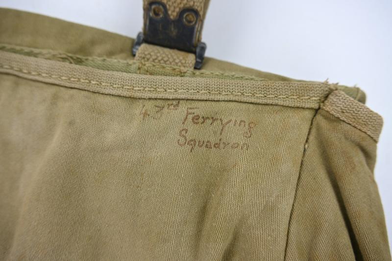 USAAF WW2 Named Musset Bag and Armband '43rd Ferrying Squadron'