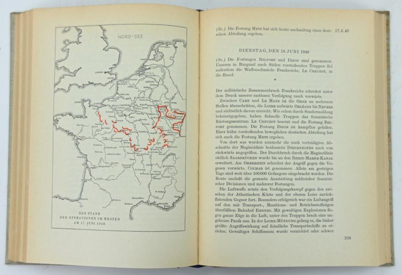 German WH Book 'Die Berichte des Oberkommandos der Wehrmacht 1940'