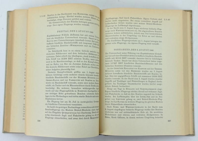 German WH Book 'Die Berichte des Oberkommandos der Wehrmacht 1940'