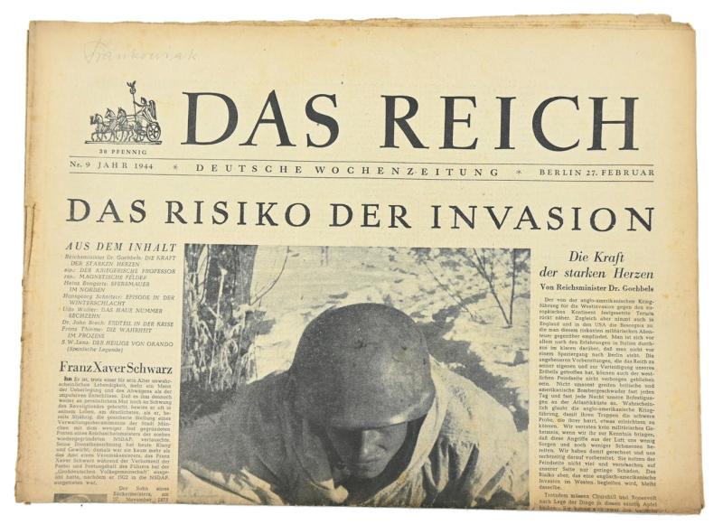 German Newspaper “Das Reich” 27 February 1944