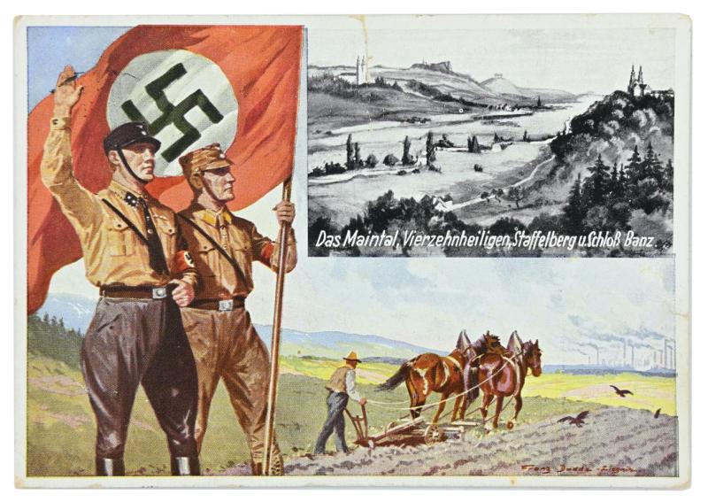 German Third Reich Postcard 'Staffelberg'