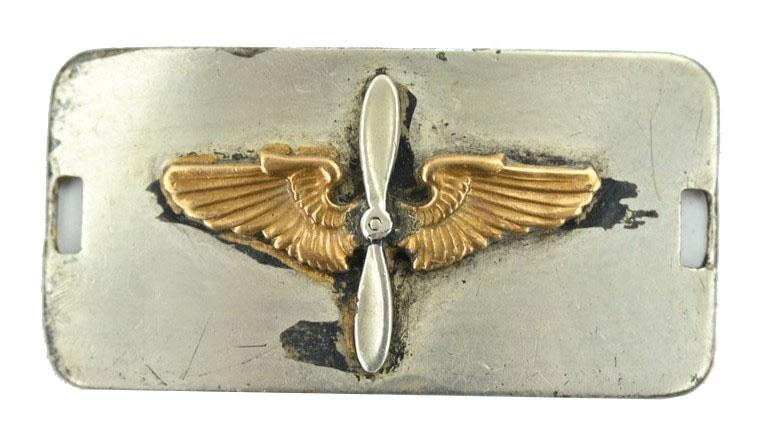 USAAF WW2 Armband Plate 'Robert J. Forster'
