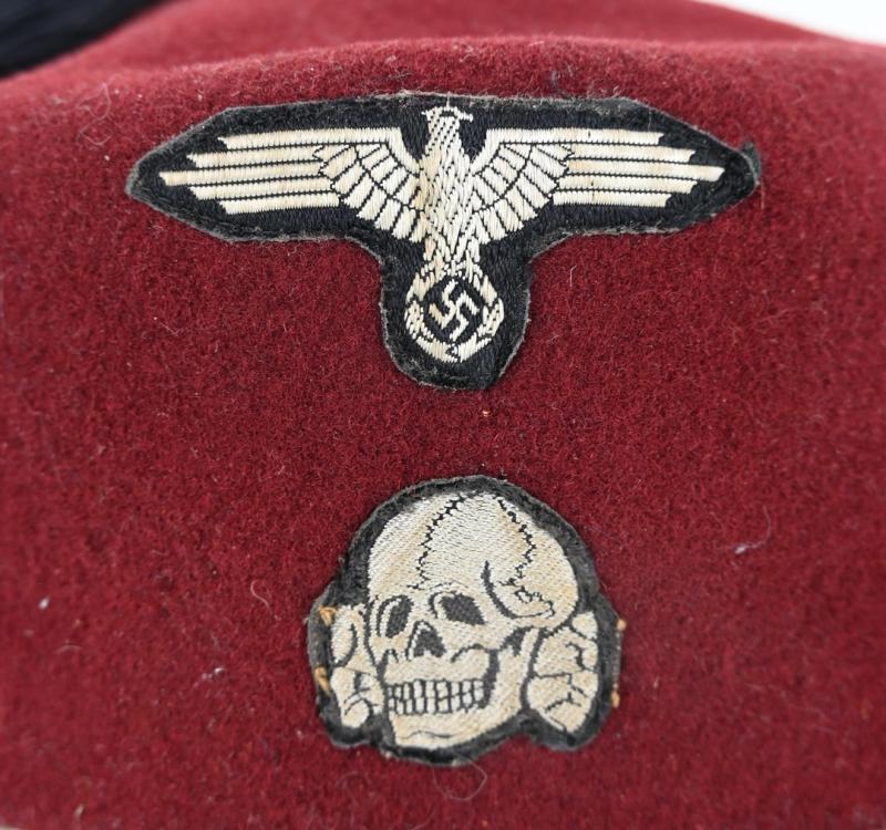 German Waffen-SS Maroon Red Fez