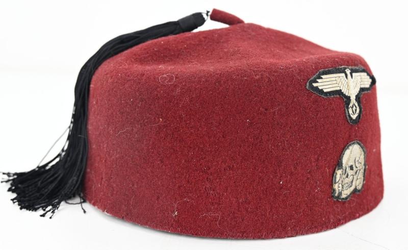 German Waffen-SS Maroon Red Fez